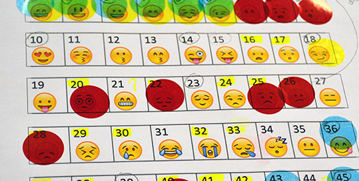 Emoji emotion sheet