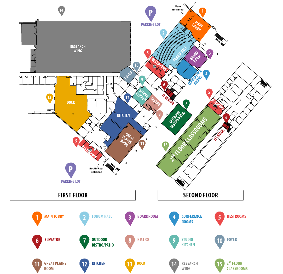 Illustrative graphic of the campus map.