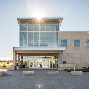 K-State Olathe campus from the front.