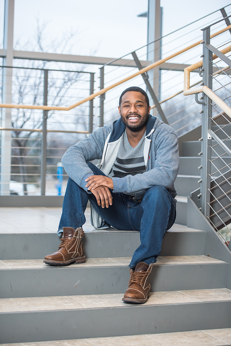 Myron Peterson is completing his bachelor's degree in hospitality management so that he can open his own bed and breakfast.