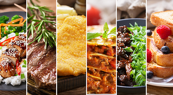Images of food.