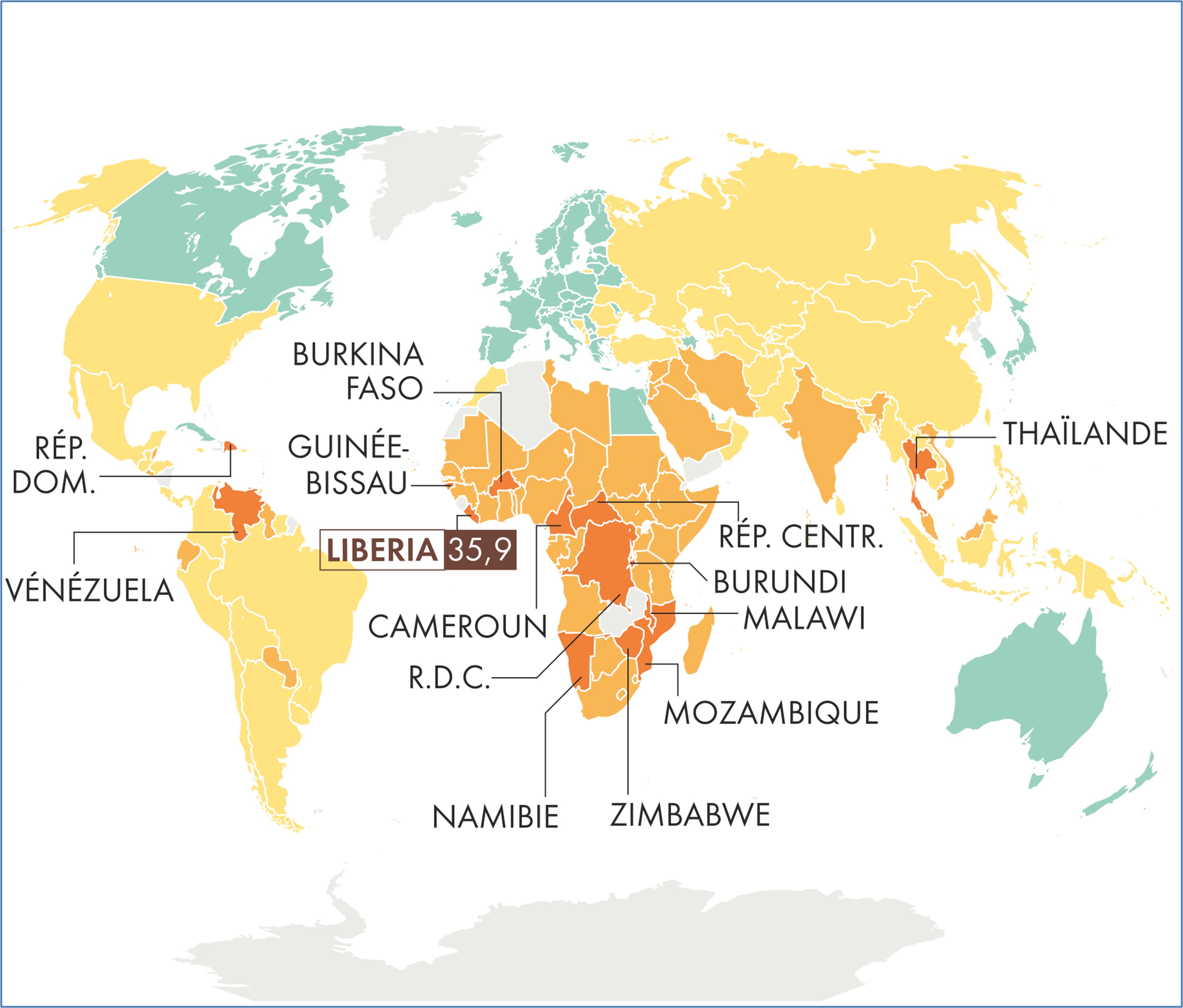 Distribution of road accidents