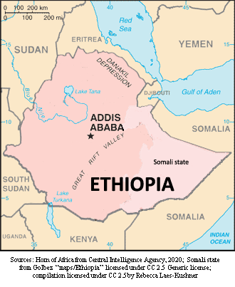 Ethiopia map