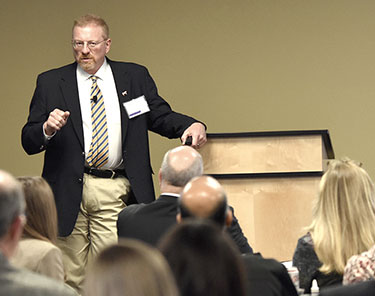 Dr. Mike Apley speaks at K-State Olathe