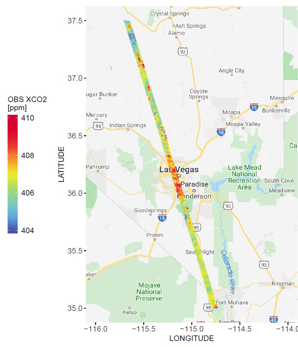 NASA CO2 map